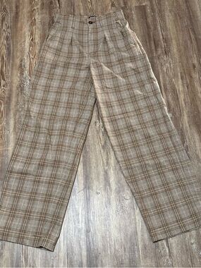 Madewell The Neale Straight Leg Pants Women's 00 in Ivan Tartan Plaid Academia